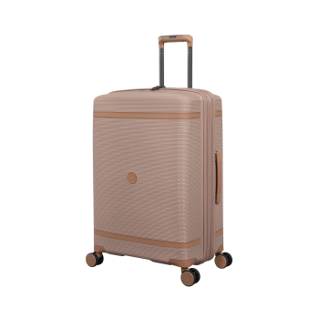 Maleta Mediana Trolley Rigída 67x47x31 cm, 8 ruedas, con Cerradura diales con TSA, Expandible, IT Vintage, Rosa