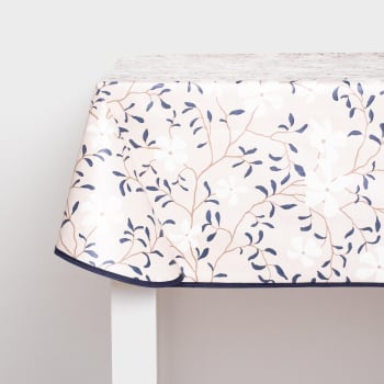 Mantel RIbeteado Impermeable 140x140 cm Azul