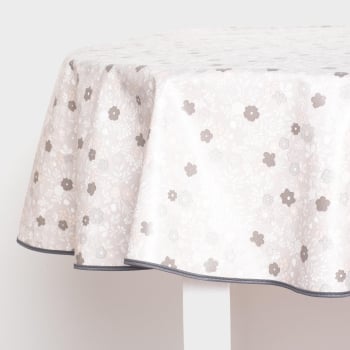 Mantel Ribeteado Impermeable 140x140 cm Liberty Gris