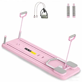 Tabla de Pilates Plegable Multifuncional Magic Gym, Rosa