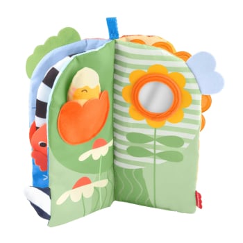 Fisher-Price Libro Blandito Sensorial de las Estaciones, Juguete para bebés recién nacidos