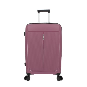 Maleta Mediana Trolley Rigida, 67x45,50x26 cm, 8 ruedas, Candado TSA,  Totto Ritmo, Morado