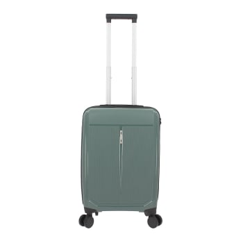 Maleta de Cabina Trolley Rigida, 57x39,50x21,50 cm, 8 ruedas, Candado TSA, Totto Ritmo, Verde