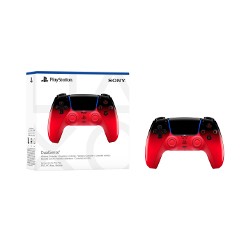 Mando PS5 – Sony DualSense Techno Red, Retroalimentación háptica, Inalámbrica, Red