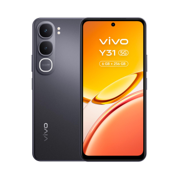 Móvil – vivo Y31, Glowing Black, 256GB, 6GB RAM, 6.72″ LCD, Qualcomm Snapdragon® 4 Gen 2, 6500 mAh