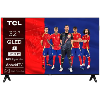 Smart TV QLED 32» (81.28 cm) TCL 32S4K Con IA, HD, 60 Hz, HDR10, Dolby Digital Plusm; Dolby Audio.