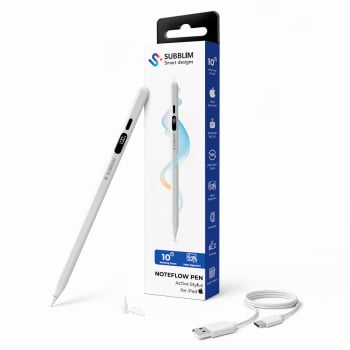 Lápiz Subblim Noteflow para iPad 2018-2025, Pro, Air, mini, iPad9 - Blanco