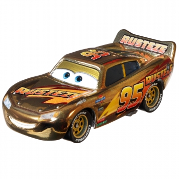 Disney Pixar Cars - Coche Dorado Rayo McQueen