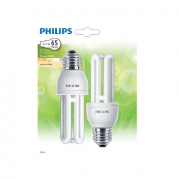 Pack de 2 Bombillas Fluorescentes Philips Genie 14W E27 Luz Cálida