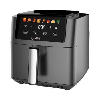 Freidora de Aire Q-Max Digital 2964X, 1700 W, 6.5 L - Negro