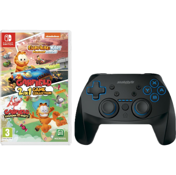 Mando Snakebyte + Garfield Game Collection 2 en 1 para Switch y Switch 2
