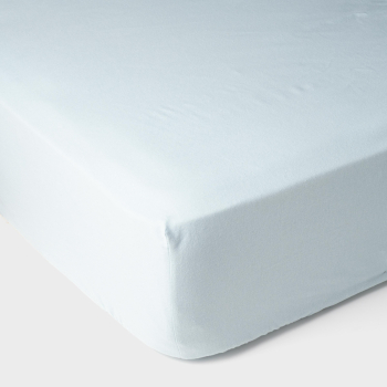 Sábana Bajera de Franela Ajustable Cama 135 cm TEX HOME Beige