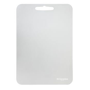 Tabla de Corte en Acero Inoxidable 36x25 cm 3 CLAVELES