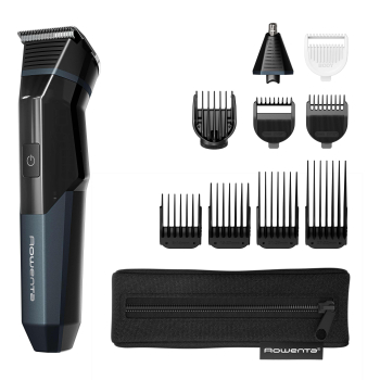 Afeitadora Corporal Multitrimmer Rowenta X Series 700, Uso Seco y Mojado - Negro y Azul 