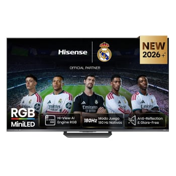 Smart TV Miniled RGB 55’’ (139,7 cm) Hisense 55UR8S con IA, 4K UHD, 60Hz, Dolby Vision; Dolby Vision IQ; HDR+,Dolby MS12, DTS X,