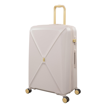 Maleta Grande Trolley Rígida 77,5x51x34 cm, 8 ruedas, Candado TSA, IT Statue, Expandible, Crema