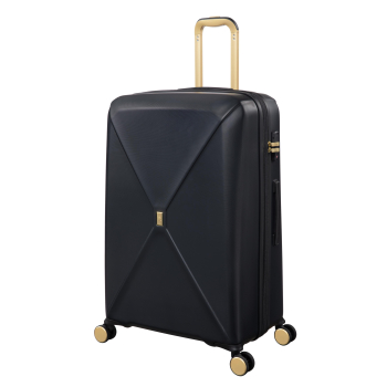 Maleta Grande Trolley Rígida 77,5x51x34 cm, 8 ruedas, Candado TSA, IT Statue, Expandible, Negro