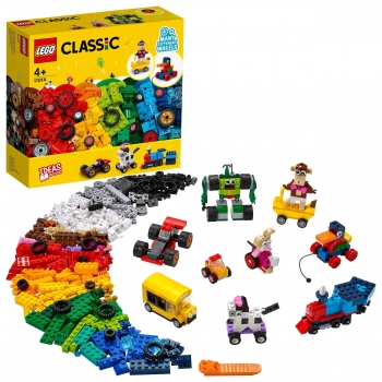 LEGO Classic - Ladrillos y ruedas + 4 años