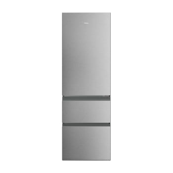 Frigorífico Combi Haier HTR3618CNMG No Frost, 185 cm, 360 L, 3 Cajones, Clase C, Inox