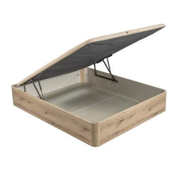 Canapé Abatible 3D Madera Tapa Única Roble 90X182 cm PIKOLIN