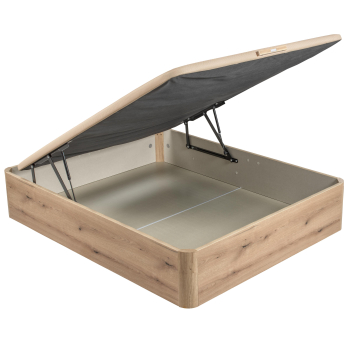 Canapé Abatible 3D Madera Supra Tapa Única Roble 135X190 cm PIKOLIN