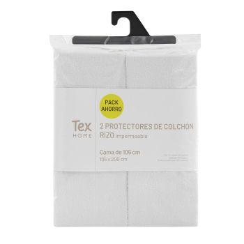 Pack 2 Protectores de Colchón TEX BASIC Anape Blanco