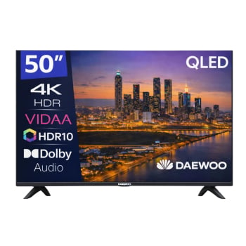 Smart TV QLED 50" (127 cm) Daewoo 50VB56QV, 4K UHD, 50 Hz, HDR10, Dolby audio