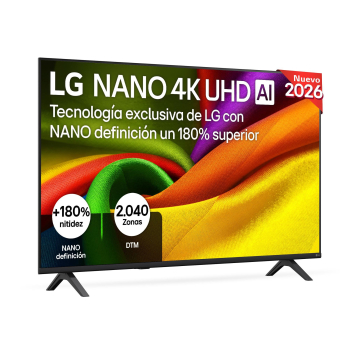 Smart TV NanoCell 50″ (127 cm) LG 50NU8E0B3LA con IA, 4K UHD, 60 Hz, Procesador Inteligente a7 AI Processor 4K Gen9, Dolby Digital Plus, AI Sound Pro