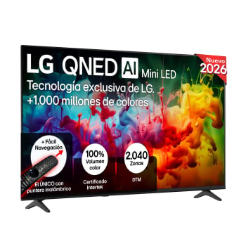 Smart TV QNED 65″ (165,1 cm) LG 65QNED7EB3C con IA, 4K MiniLED, 60 Hz, Procesador Inteligente a7 AI Processor 4K Gen9, Dolby Digital Plus, AI Sound Pro