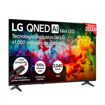 Smart TV QNED 50″ (127 cm) LG 50QNED7EB3C con IA, 4K MiniLED, 60 Hz, Procesador Inteligente a7 AI Processor 4K Gen9, Dolby Digital Plus, AI Sound Pro