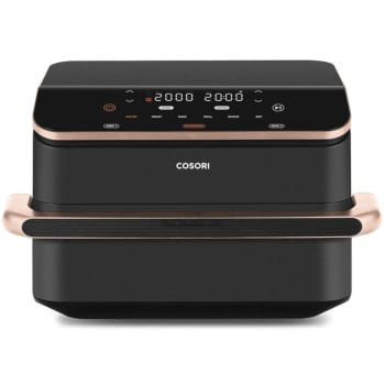 Freidora de Aire sin Aceite Cosiri  Dual Blaze Twinfry, 2800 W, 10 L - Gris Oscuro