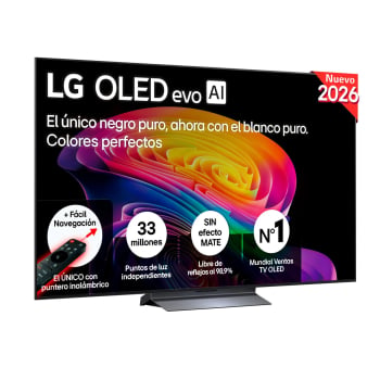 Smart TV OLED evo 65" (165,1 cm) LG OLED65C64LA con IA, 4K UHD, 165 Hz, Procesador Inteligente a11 AI Processor 4K Gen3, Dolby Atmos, a11 AI Sound Pro