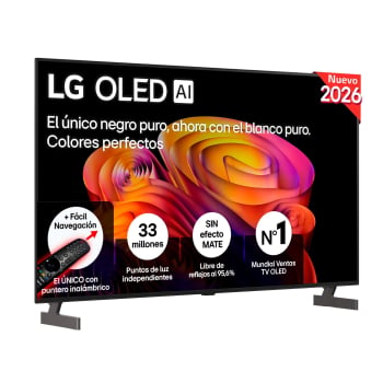 TV OLED 55″ – LG OLED55B6ELC, 4K, Procesador Inteligente α8 AI Processor 4K Gen3, Smart TV, DVB-T2 (H.265), Negro