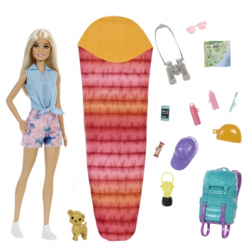 Barbie Surtido de Camping Muñeca con Accesorios de Juguete +3 Años