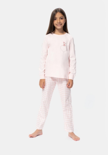 Pijama dos piezas sostenible para Niña TEX