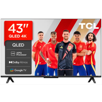 TV QLED 43″ – TCL 43T69C, UHD 4K, Procesador AiPQ, Smart TV, DVB-T2, Negro