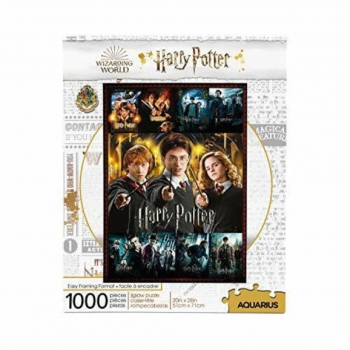 Puzzle de 1000 Piezas Harry Potter, Hermoine y Ron Aquarius
