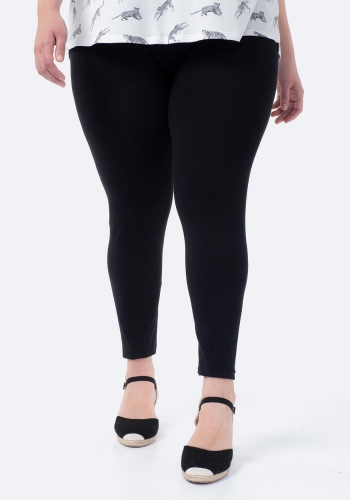Legging liso sostenible de tallas grandes de Mujer TEX