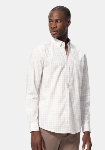 Camisa fácil planchado de algodón de Hombre TEX