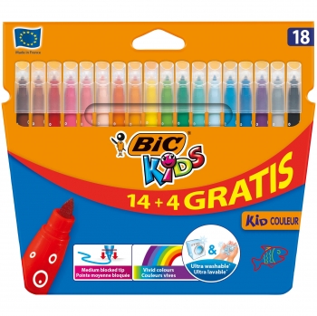 Rotuladores Bic Kid Couleur 18 ud