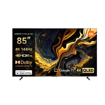 Smart TV QLED 85» (215,9 cm) Xiaomi L85MA-MAXEU con IA, 4K UHD, 144 Hz, Dolby Audio, Dolby Atmos, DTS-X
