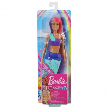 Barbie - Barbie Dreamtopia Sirena Pelo Rosa y Morado +3 años