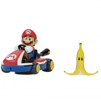 Vehículo Megagiros Super Mario Kart Mario con Plátano