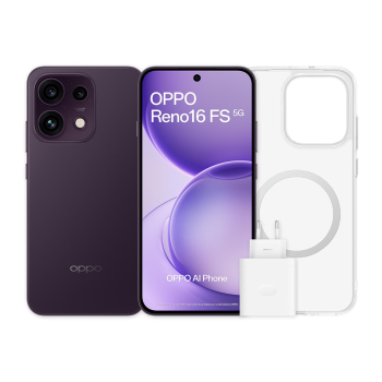 Móvil Oppo Reno16 FS 5G 512GB + 8GB RAM – Negro, Incluye Cargador 45W y Funda