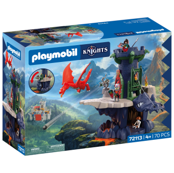 Playmobil Knights Torre De Caballeros Dragón, Juego De Figuras +4 Años - 72113