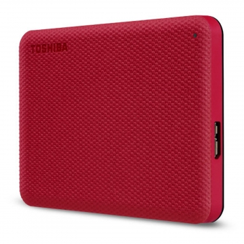 Disco Duro Externo 4TB Toshiba Canvio Advance - Rojo