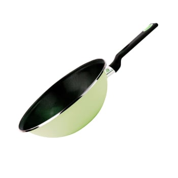 Wok Magefesa, Antiadherente Cerámico, de Acero Vitrificado, Apto Inducción, 28 cm