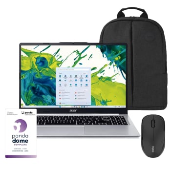 Ordenador Portátil Acer Aspire Lite 15 AL15-48P-R8WE, Ryzen 7 5825U, 12GB, 512GB SSD, FHD, 15,6» – 39,62 cm, W11 con Mochila, Ratón y Antivirus