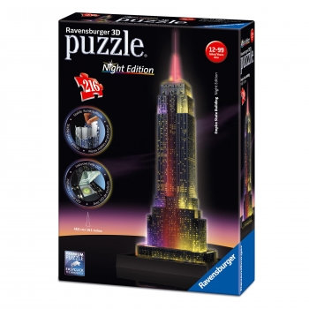 Ravensburger - Puzzle 3D Empire State Night 47 cm