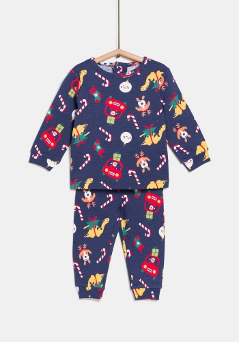Pijama de dos piezas navideño Unisex TEX